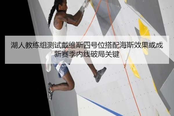 湖人教练组测试戴维斯四号位搭配海斯效果或成新赛季内线破局关键